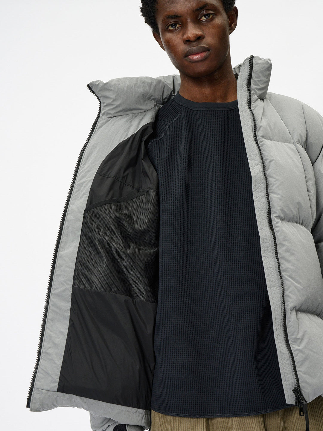 Dope Dyed Ripple Nylon Down Jacket – Goldwin Europe