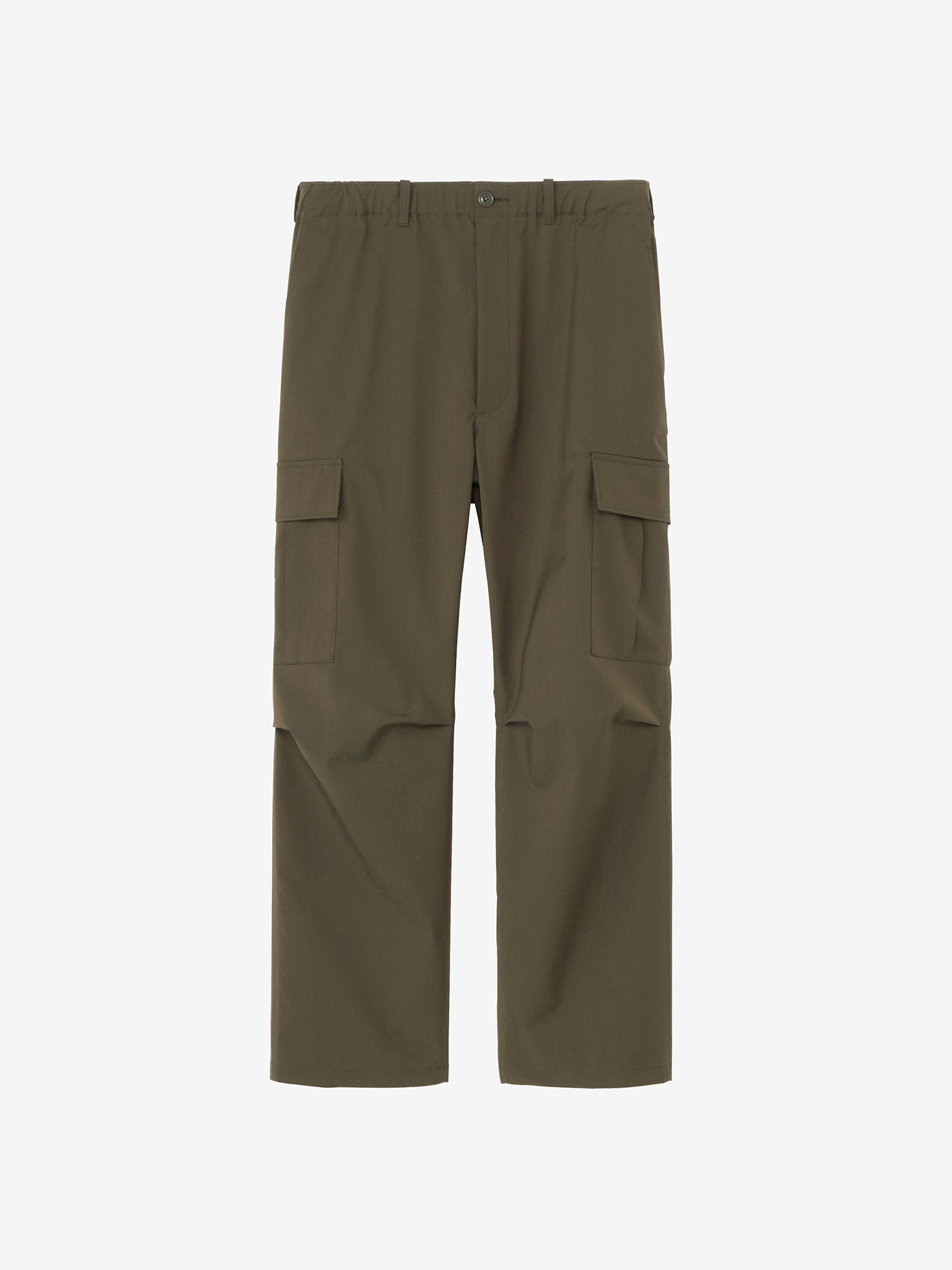 Wool Blend Twill Cargo Pants