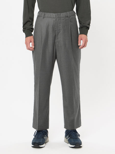 One Tuck Wool Relax Pants (Loro Piana)