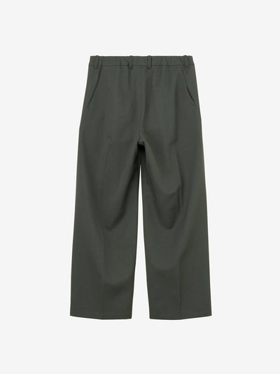 One Tuck Straight Wool Pants