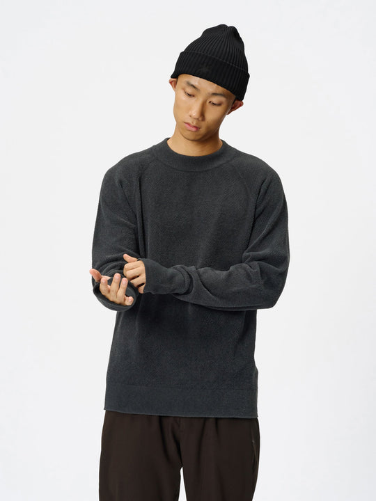 ニット/セーター ARGUE WHOLEGARMENT WOOL MELLOW KNIT/NAVY Svale knit - Navy – klitmollercollective.com
