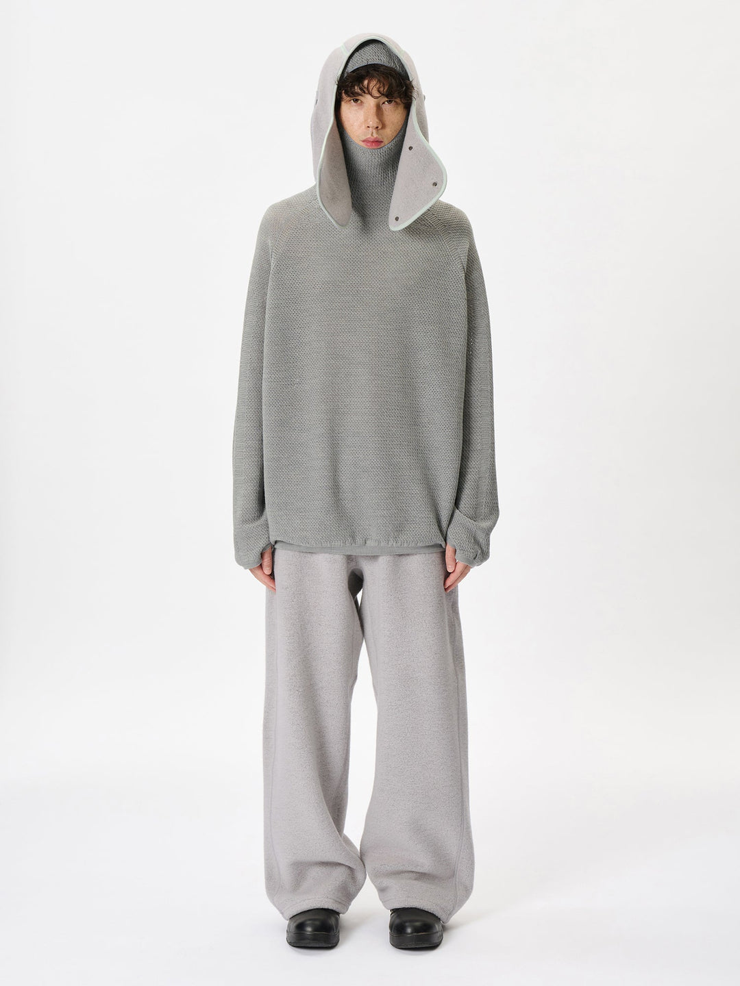 帽子 Goldwin0 Wool Fleece Hood ASH GRAY Goldwin 0 Wool Fleece Hood – Goldwin Europe